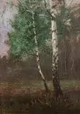 Józef Rapacki, Pejzaż z brzozą