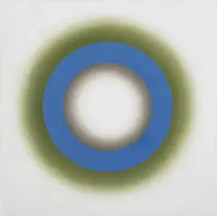 Wojciech Fangor, E18, 1966, olej, płótno