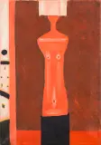 Akt we wnętrzu by Jerzy Nowosielski, 1996, olej, płótno, sold Mar 2021