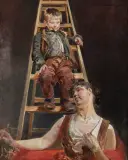 Jacek Malczewski, Malarczyk i Muza, 1895 (Marzenia)