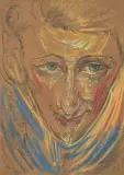 Stanisław Ignacy Witkiewicz, Portret doktora Pakowskiego, 1934, pastel, papier