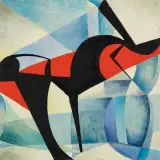Urszula Broll, Kompozycja, 1957, olej, płótno
