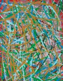 Abstrakcja by Edward Dwurnik, 2017, akryl, płótno, sold Jun 2021