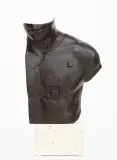 Asklepios by Igor Mitoraj, 1988, brąz patynowany, trawertyn, sold Jun 2021