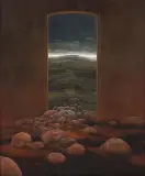 Bez tytułu by Zdzisław Beksiński, 1976, olej, płyta, sold Jun 2021