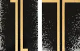 Ryszard Waśko, dyptyk Man in the Night (to Barnet Newman), 1988-1989, sadza, płatki złota, werniks, płótno