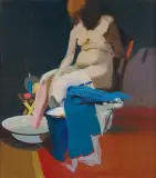 Janusz Kaczmarski, Siedząca, 1970, olej, płótno