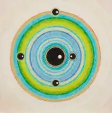 Oko malarza by Grzegorz Sztwiertnia, 2016-2018, kredka, enkaustyka, olej, płótno, sold Jun 2021