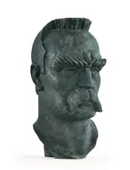 Stanisław Rzecki, Józef Piłsudski, ok. 1936, brąz patynowany
