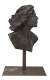 Tomasz Górnicki, Sadness hidden behind the beauty, 2017, czarny beton, stal