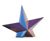 Maurycy Gomulicki, Purple Star, 2020, stal, wielowarstwowy lakier samochodowy