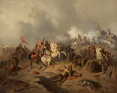 Henryk Pillati, Stefan Czarniecki pod Monasterzyskami w 1653 roku, 1857, olej, płótno