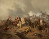 Henryk Pillati, Stefan Czarniecki pod Monasterzyskami w 1653 roku, 1857, olej, płótno