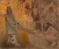 Xawery Dunikowski, La Sarabande, 1921, olej, płótno