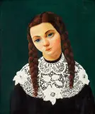 Moïse Kisling, Młoda dziewczyna z warkoczami (Jeune fille aux nattes)