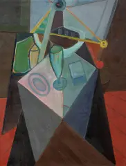 Jonasz Stern, Martwa natura, 1948, olej, płótno