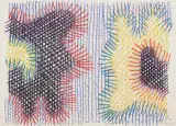 Fale by Wojciech Fangor, 1971, pastel, papier, sold Oct 2021