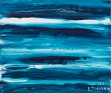 Morze by Edward Dwurnik, 2017, akryl, płótno, sold Oct 2021