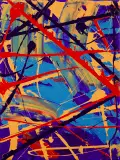 Abstrakcja by Edward Dwurnik, 2017, akryl, płótno, sold Oct 2021