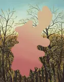 Łukasz Patelczyk, Henry Rousseau i tajemnicza malarka, 2017, olej, płótno