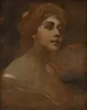Franciszek Żmurko, Zamyślona, olej, płótno