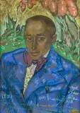 Stanisław Ignacy Witkiewicz, Portret Ottona Fedorowicza, 1938, pastel, węgiel, papier