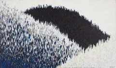 Tomasz Tatarczyk, Pejzaż, 1988, olej, papier, płótno