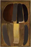 Jan Berdyszak, Koło podwójne IV, 1962, olej, płótno