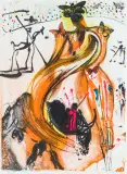 Torreador i motyle by Salvador Dalí, 1972, litografia barwna, papier, sold Dec 2021