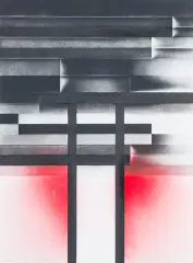 Ryszard Otręba, Rysunek seria P-P IV, 2000, technika własna, papier