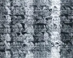 Roman Gajewski, Biały czyli czarny / White that is black, 2015, technika mieszana, druk cyfrowy, płótno