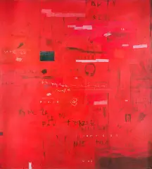 Maciej Linttner, Tym czasem faktycznie mnie nie ma, olej, płótno