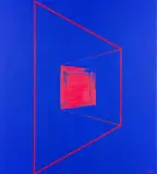 Paulina Wojnar, Geometric 013, 2021, olej, płótno