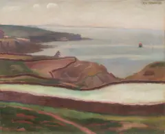 Stanisław Ignacy Witkiewicz, Pejzaż z Bretanii, 1911, olej, płótno