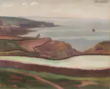 Stanisław Ignacy Witkiewicz, Pejzaż z Bretanii, 1911, olej, płótno