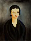 Moïse Kisling, Młoda brunetka o niebieskich oczach (Brune Aux Yeux Bleus)