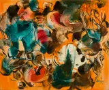 Alfred Lenica, Gospodarstwo regulowane, 1967, olej, płótno