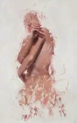 Lia Kimura, Touch, 2020, olej, płótno