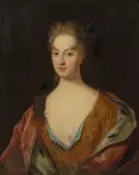 Johan Starbus, Portret Katarzyny Opalińskiej, 1711-1714, olej, płótno