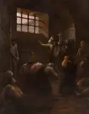 Jan Styka, Chrześcijanie w podziemiach Cyrku, 1904-1911 (W podziemiach Cyrku), olej, płótno