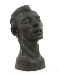 Xawery Dunikowski, Głowa Leopolda Gottlieba, pocz. lat 20. XX w., brąz patynowany