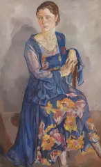 Mela Muter, Portret damy w wieczorowej sukni, ok. 1930, olej, płótno