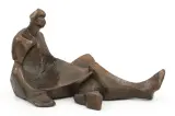 Henryk Wiciński, Leżąca, 1933/1934 (Siedząca dziewczyna), brąz patynowany