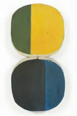 Jan Berdyszak, Koła podwójne, 1962, akryl, papier