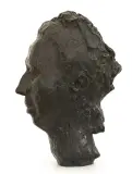 Zygmund Schreter, Portret kobiety, lata 30. XX w., brąz patynowany