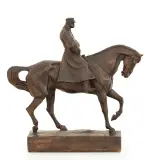 Jan Florian Raszka, Posąg konny Józefa Piłsudskiego, 1935, brąz patynowany