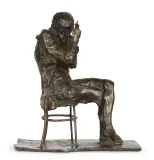 Andrzej Pietrzyk, Tadeusz Kantor na krześle, 2015, brąz