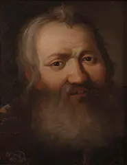 Aleksander Orłowski, Portret brodatego mężczyzny, 1814, olej, tektura