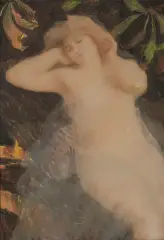 Teodor Axentowicz, Jesień, ok. 1915, akwarela, pastel, karton