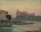 Jan Stanisławski, Wawel od strony klasztoru Sióstr Norbertanek